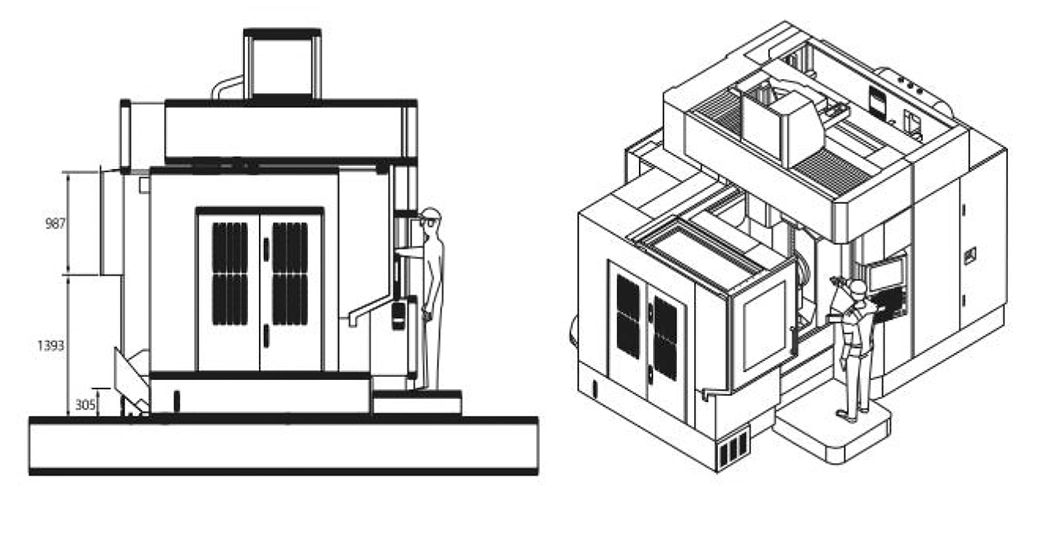 Jtc Tool CNC Mill Turn Center China Suppliers Wholesale Small Vertical Machining Center 2500 Table Travel Y mm Gmu-400 5 Axis Machining Center